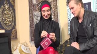 Sexy muslim bitch in red latex fight sex videos