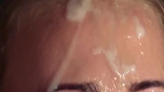 Slutty idol gets jizz load on her face eating all the j videosaxx