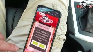 Testing his huge cock on the car whoahannahjo porn